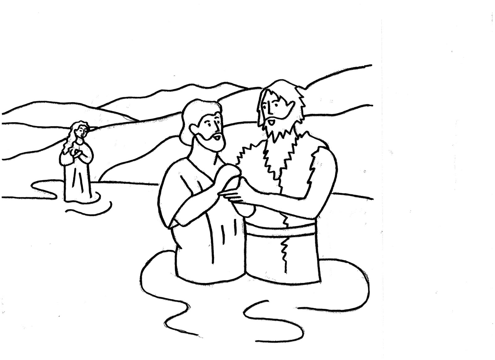Раскраска: крещение (Праздники и особые случаи) #57563 - Бесплатные раскраски для печати