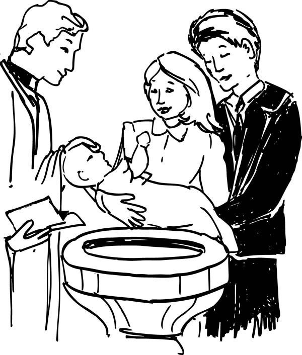 Раскраска: крещение (Праздники и особые случаи) #57715 - Бесплатные раскраски для печати
