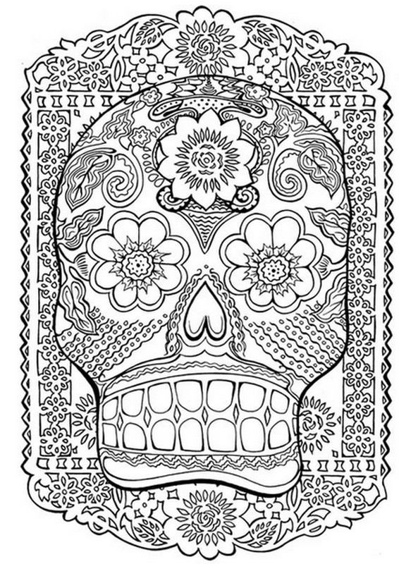 Раскраска: День мертвых (Праздники и особые случаи) #60127 - Бесплатные раскраски для печати