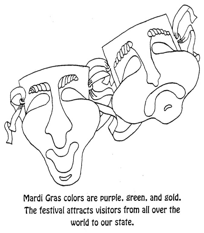 Раскраска: Марди Гра (Праздники и особые случаи) #60683 - Бесплатные раскраски для печати