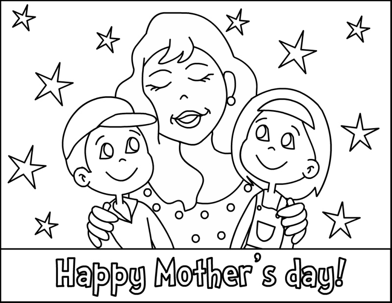 Раскраска: День матери (Праздники и особые случаи) #129768 - Бесплатные раскраски для печати