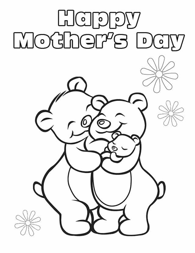 Раскраска: День матери (Праздники и особые случаи) #129839 - Бесплатные раскраски для печати