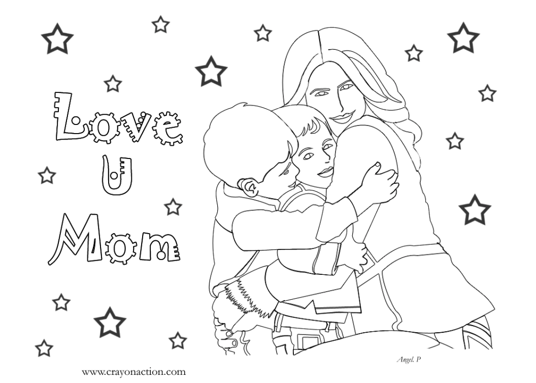 Раскраска: День матери (Праздники и особые случаи) #129883 - Бесплатные раскраски для печати