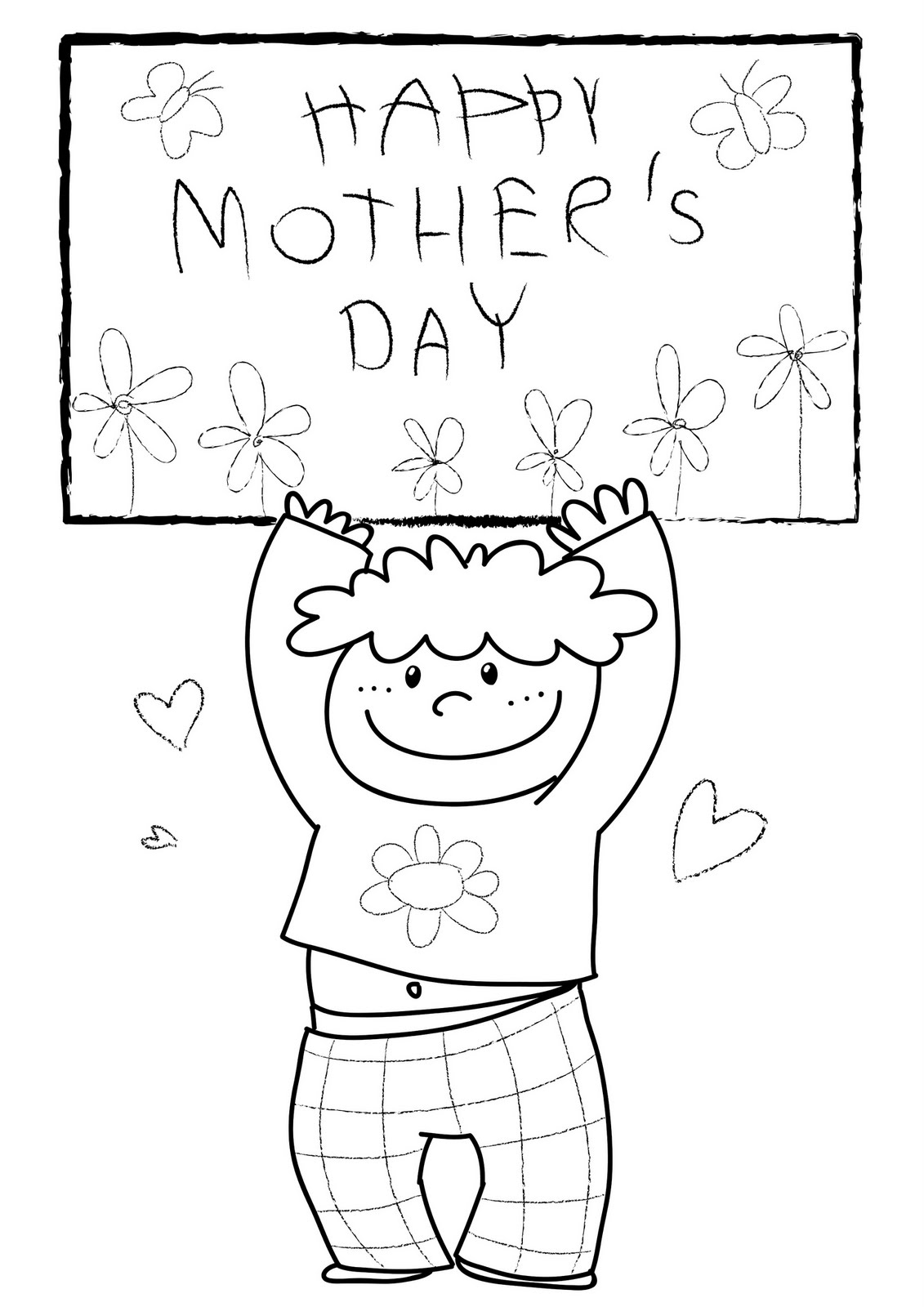 Раскраска: День матери (Праздники и особые случаи) #129984 - Бесплатные раскраски для печати