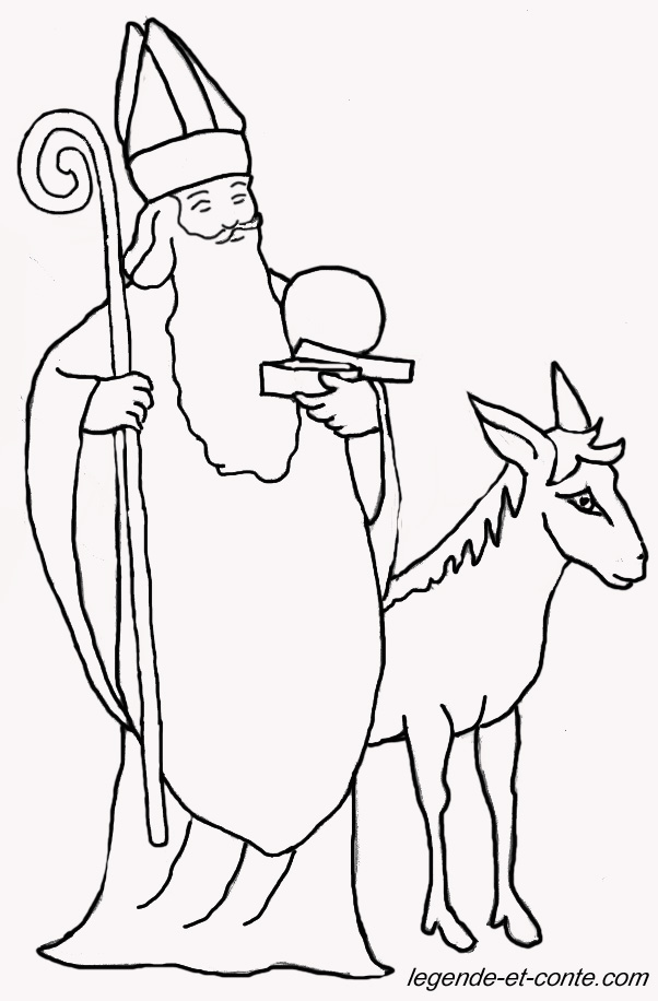 Раскраска: Святой николай (Праздники и особые случаи) #59194 - Бесплатные раскраски для печати