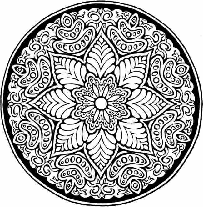 Раскраска: Цветы мандалы (мандалы) #117062 - Бесплатные раскраски для печати