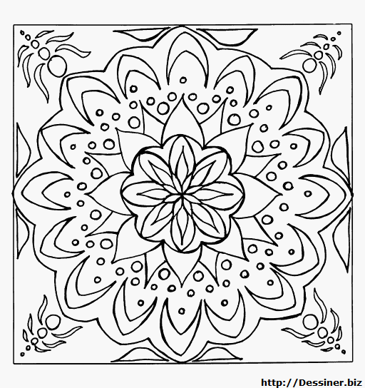 Раскраска: Цветы мандалы (мандалы) #117105 - Бесплатные раскраски для печати