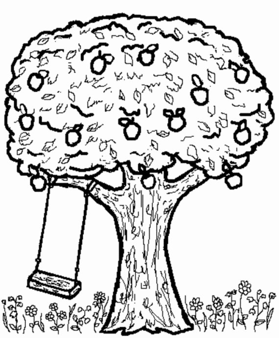 Раскраска: яблоко (природа) #163741 - Бесплатные раскраски для печати