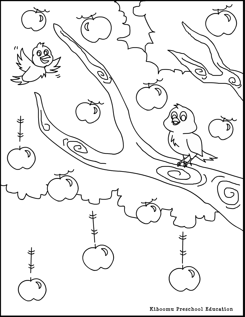 Раскраска: яблоко (природа) #163746 - Бесплатные раскраски для печати
