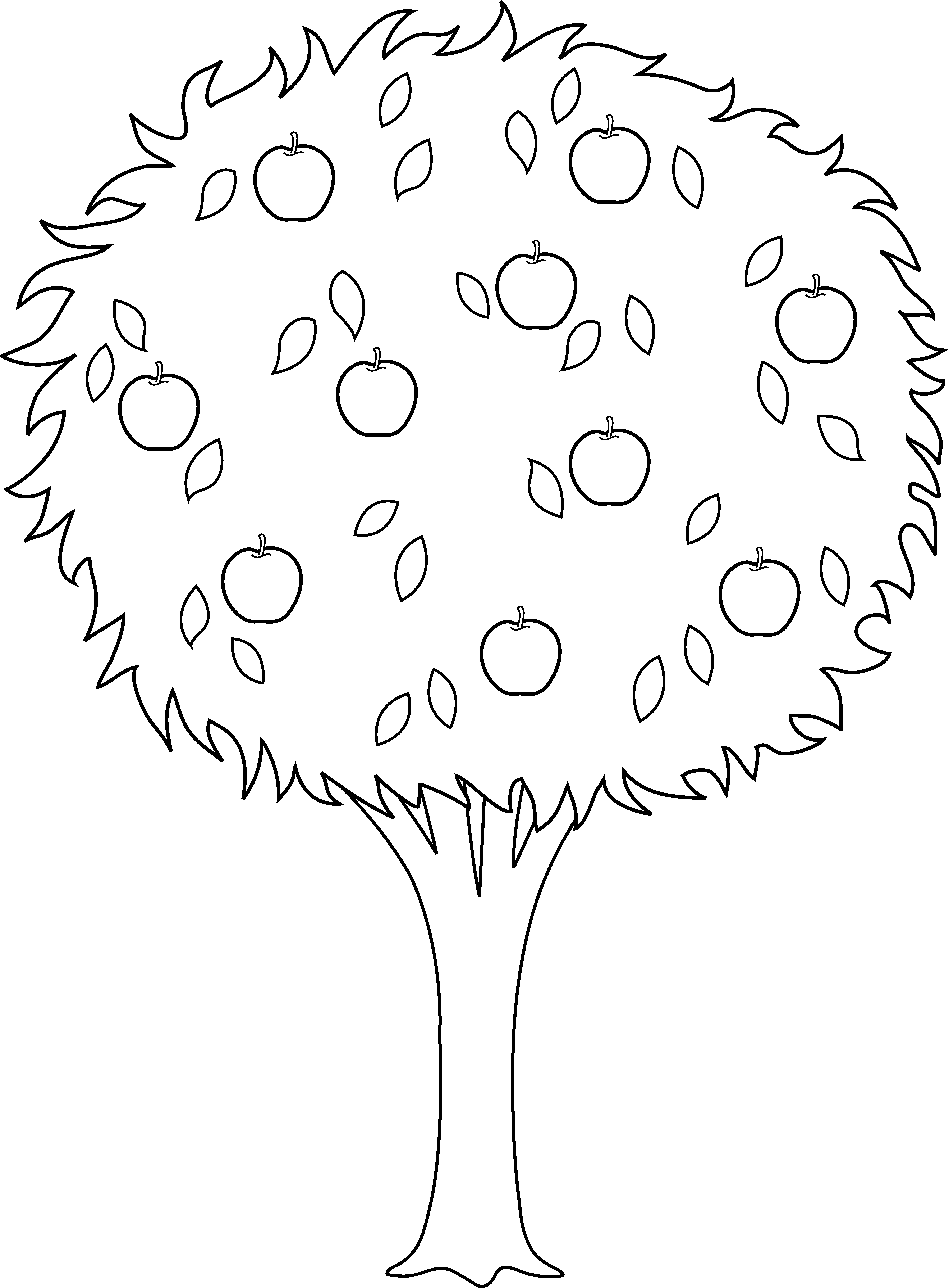 Раскраска: яблоко (природа) #163789 - Бесплатные раскраски для печати
