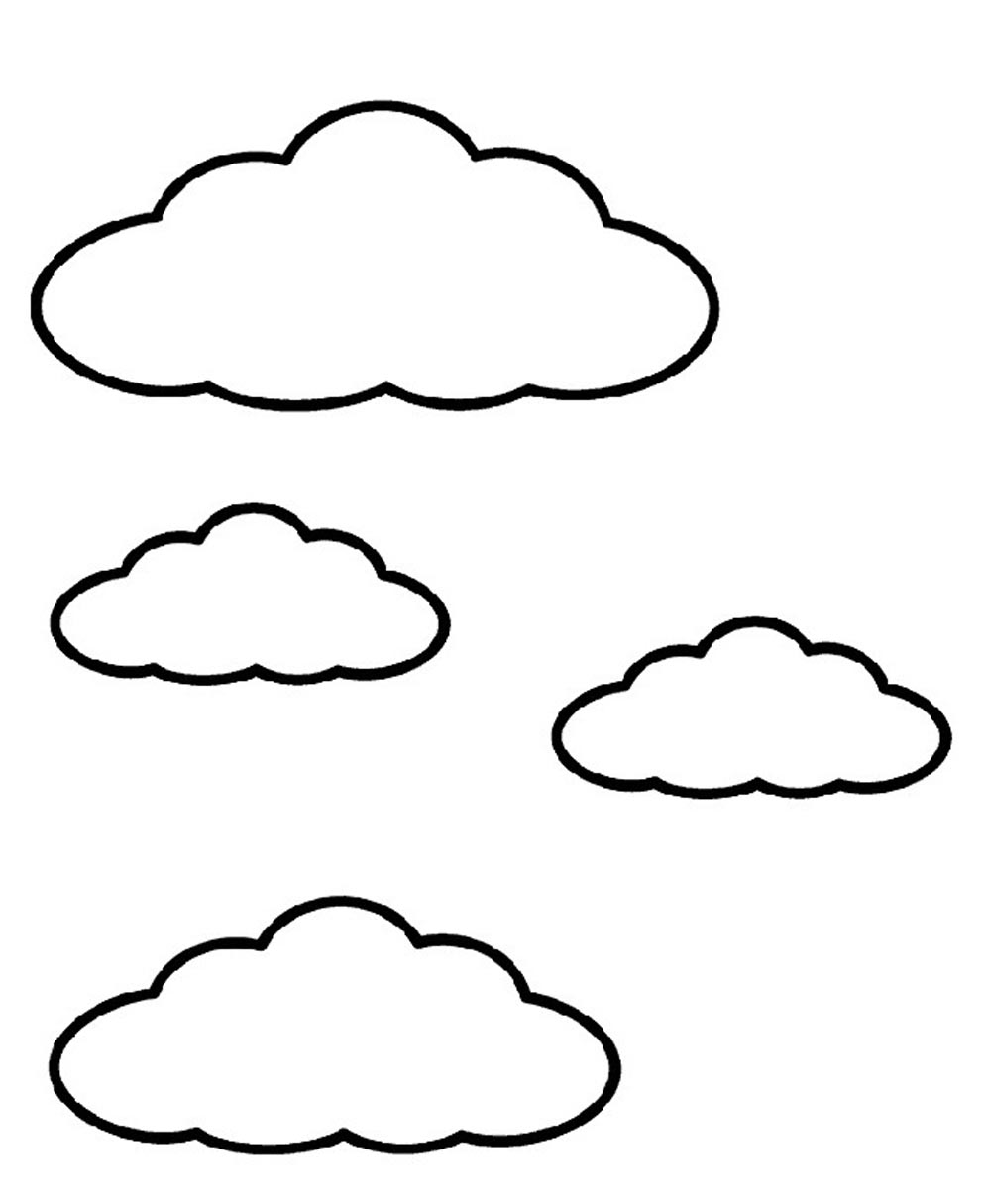 Раскраска: облако (природа) #157324 - Бесплатные раскраски для печати