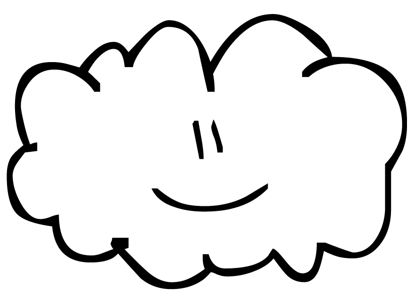 Раскраска: облако (природа) #157340 - Бесплатные раскраски для печати