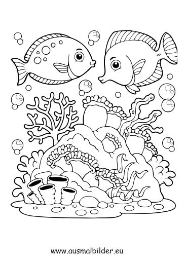 Раскраска: коралловый (природа) #163017 - Бесплатные раскраски для печати