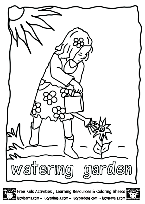 Раскраска: сад (природа) #166427 - Бесплатные раскраски для печати