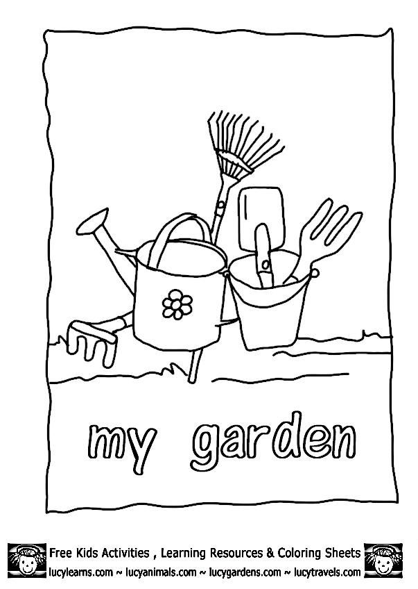 Раскраска: сад (природа) #166485 - Бесплатные раскраски для печати