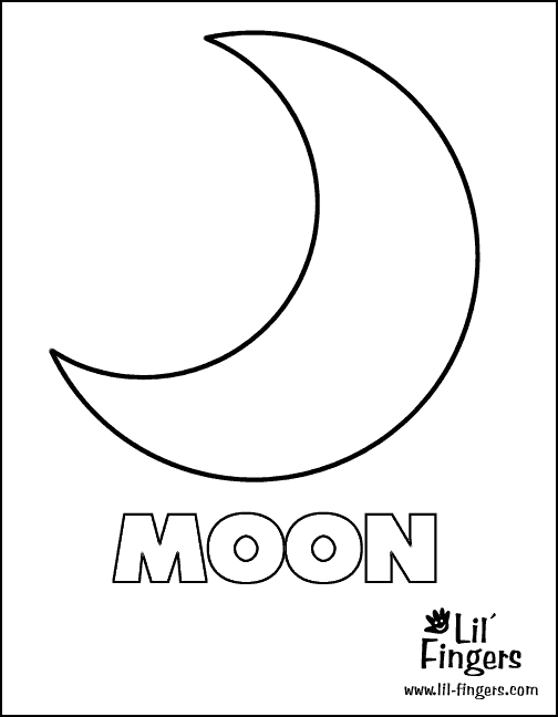 Раскраска: луна (природа) #155662 - Бесплатные раскраски для печати