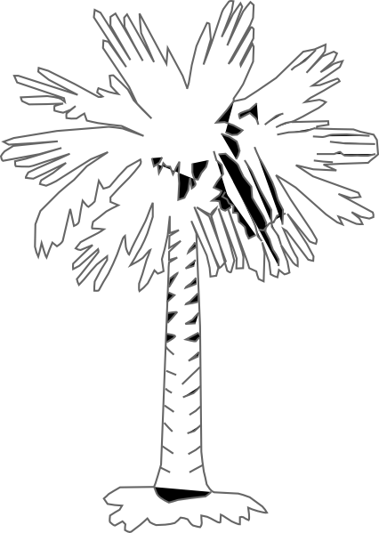 Раскраска: пальма (природа) #161228 - Бесплатные раскраски для печати