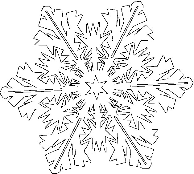 Раскраска: снежинка (природа) #160458 - Бесплатные раскраски для печати