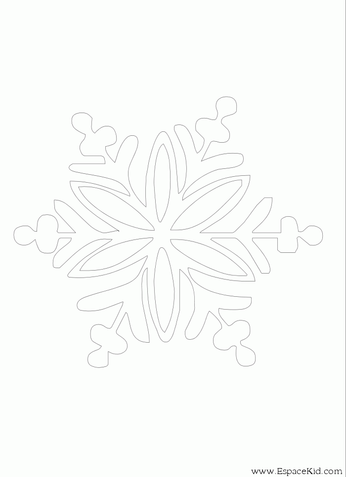 Раскраска: снежинка (природа) #160509 - Бесплатные раскраски для печати