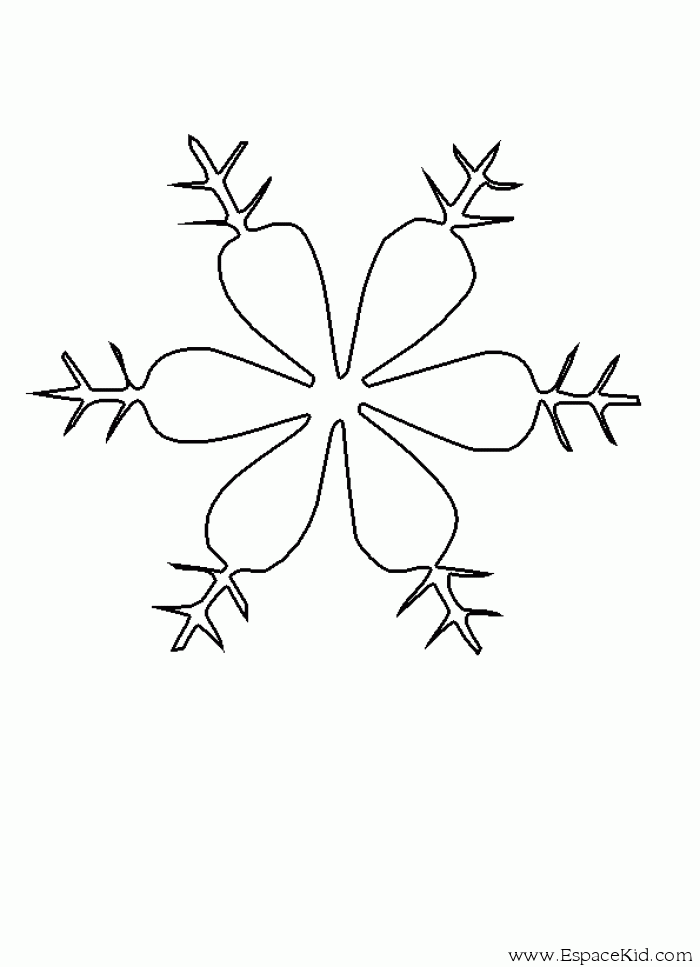 Раскраска: снежинка (природа) #160529 - Бесплатные раскраски для печати