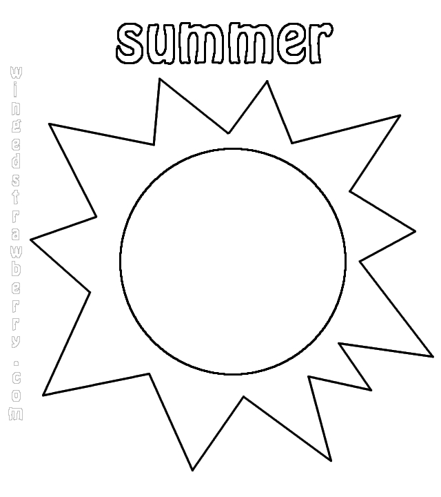Раскраска: Летний сезон (природа) #165338 - Бесплатные раскраски для печати