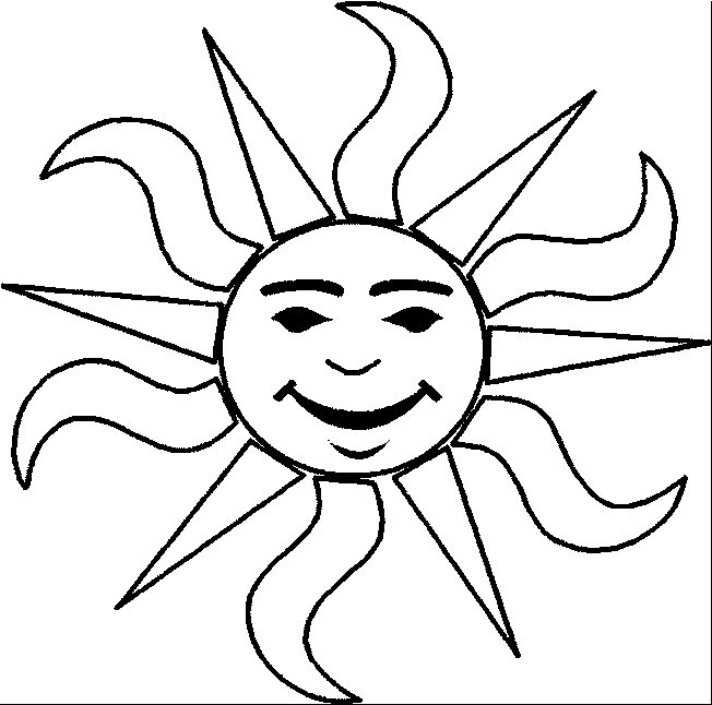 Раскраска: солнце (природа) #157914 - Бесплатные раскраски для печати