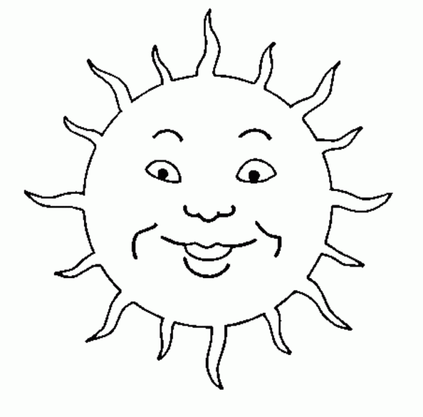 Раскраска: солнце (природа) #157935 - Бесплатные раскраски для печати