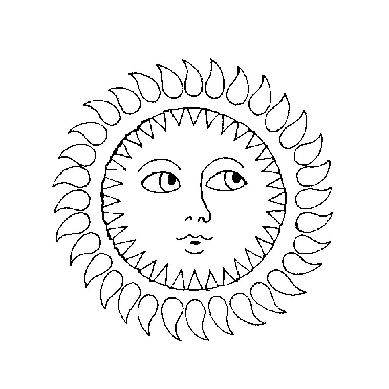 Раскраска: солнце (природа) #157941 - Бесплатные раскраски для печати