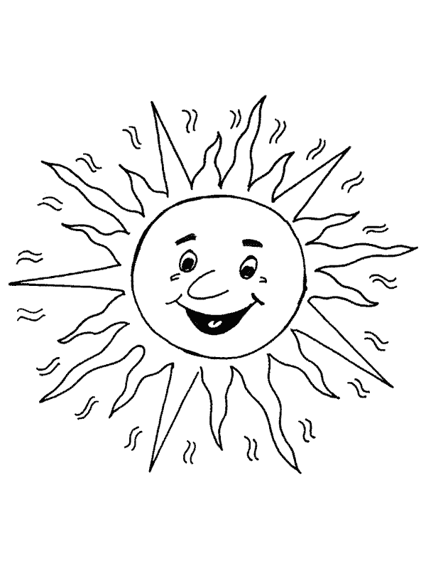 Раскраска: солнце (природа) #157961 - Бесплатные раскраски для печати