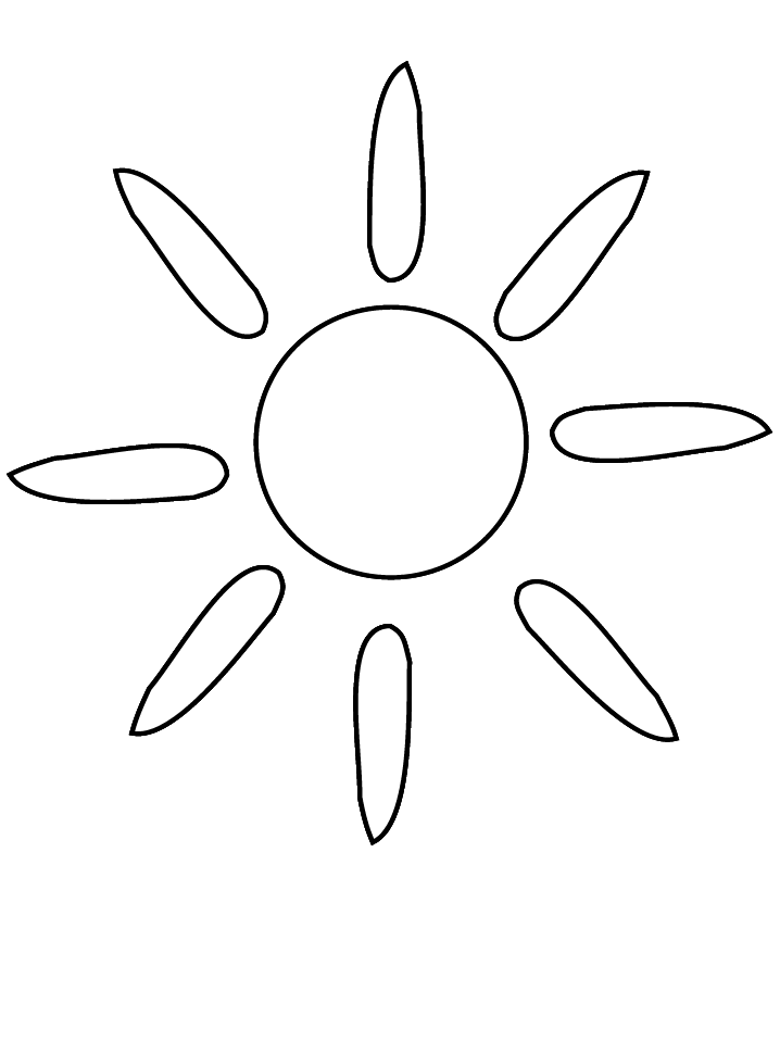 Раскраска: солнце (природа) #157985 - Бесплатные раскраски для печати