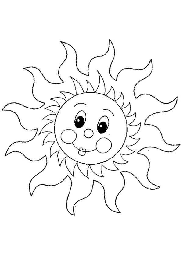 Раскраска: солнце (природа) #158082 - Бесплатные раскраски для печати