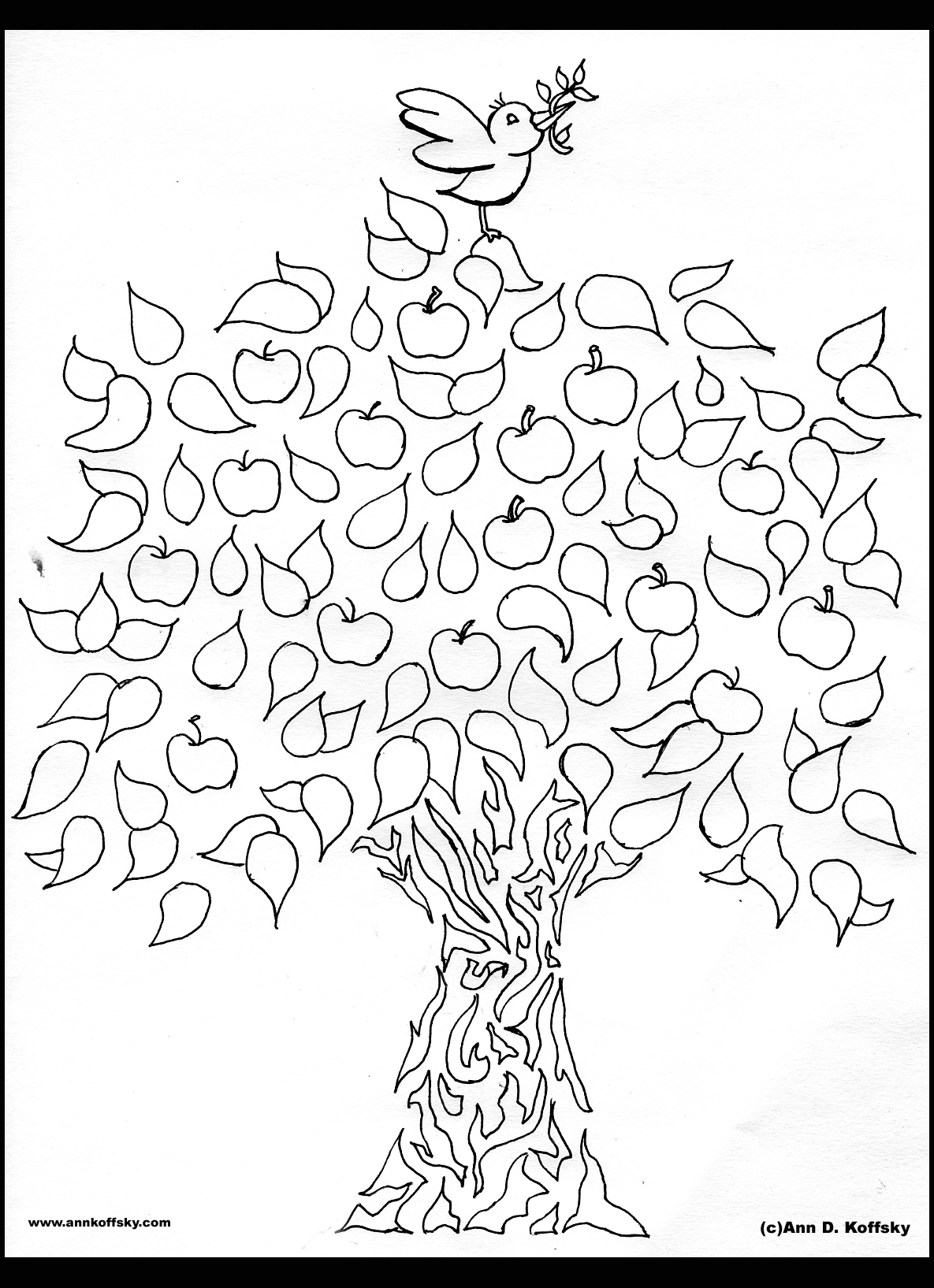 Раскраска: дерево (природа) #154813 - Бесплатные раскраски для печати