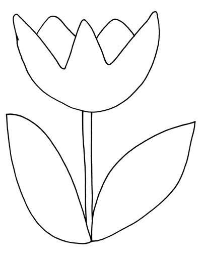 Раскраска: тюльпан (природа) #161628 - Бесплатные раскраски для печати
