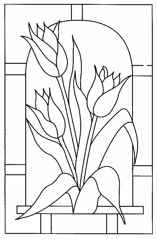 Раскраска: тюльпан (природа) #161685 - Бесплатные раскраски для печати