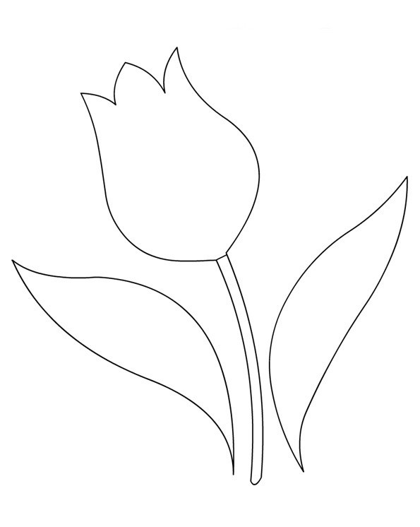 Раскраска: тюльпан (природа) #161710 - Бесплатные раскраски для печати