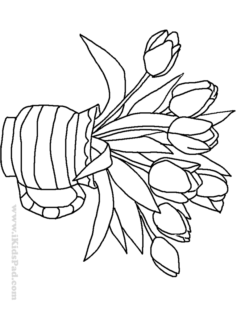 Раскраска: тюльпан (природа) #161774 - Бесплатные раскраски для печати
