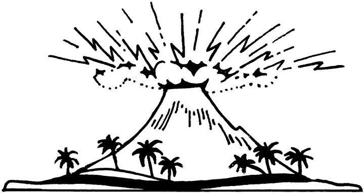 Раскраска: вулкан (природа) #166576 - Бесплатные раскраски для печати