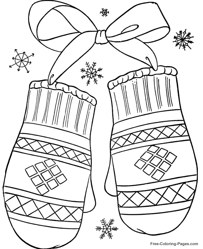 Раскраска: Зимний сезон (природа) #164404 - Бесплатные раскраски для печати