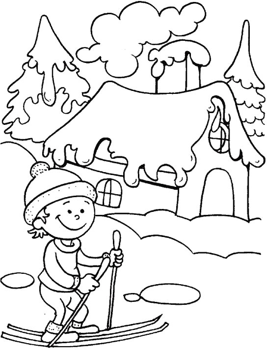 Раскраска: Зимний сезон (природа) #164436 - Бесплатные раскраски для печати