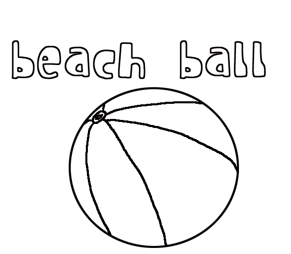 Раскраска: Пляжный мяч (объекты) #169180 - Бесплатные раскраски для печати