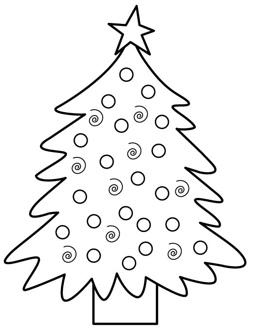 Раскраска: Новогодняя елка (объекты) #167446 - Бесплатные раскраски для печати