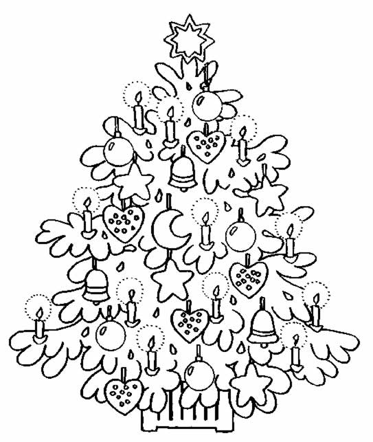 Раскраска: Новогодняя елка (объекты) #167468 - Бесплатные раскраски для печати