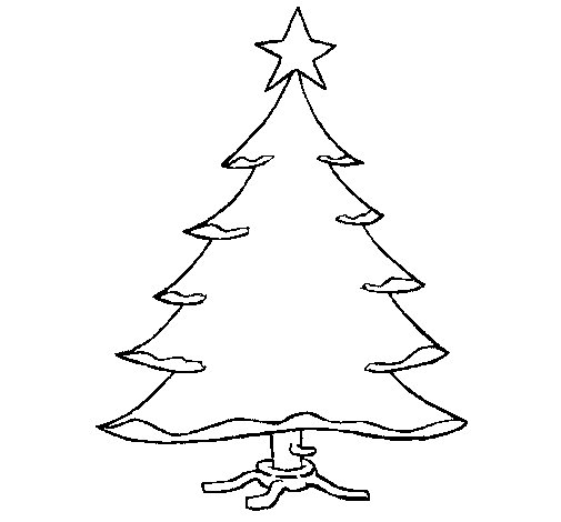 Раскраска: Новогодняя елка (объекты) #167484 - Бесплатные раскраски для печати
