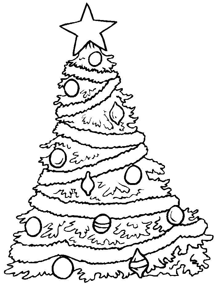 Раскраска: Новогодняя елка (объекты) #167493 - Бесплатные раскраски для печати