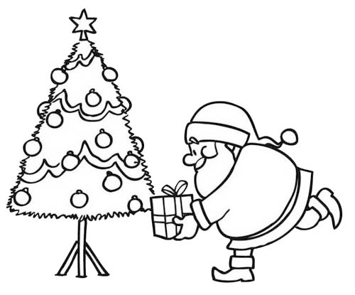 Раскраска: Новогодняя елка (объекты) #167509 - Бесплатные раскраски для печати