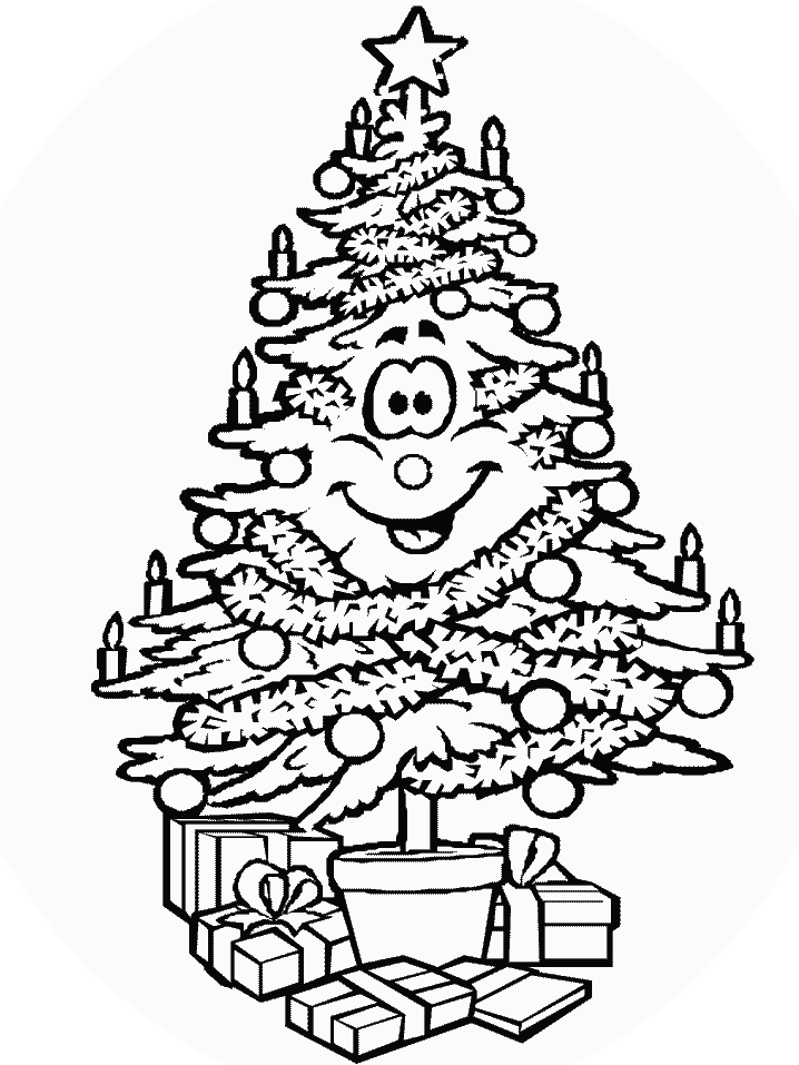 Раскраска: Новогодняя елка (объекты) #167629 - Бесплатные раскраски для печати