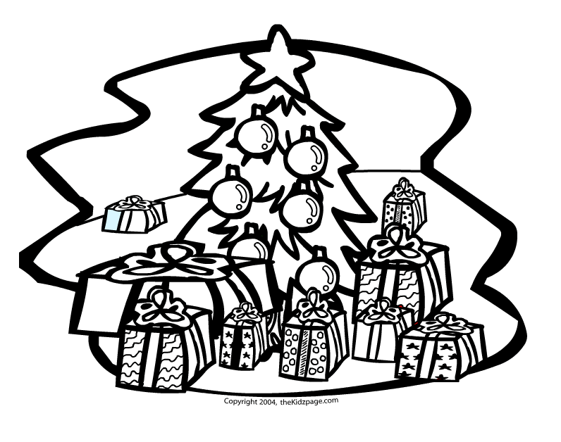 Раскраска: Новогодняя елка (объекты) #167659 - Бесплатные раскраски для печати