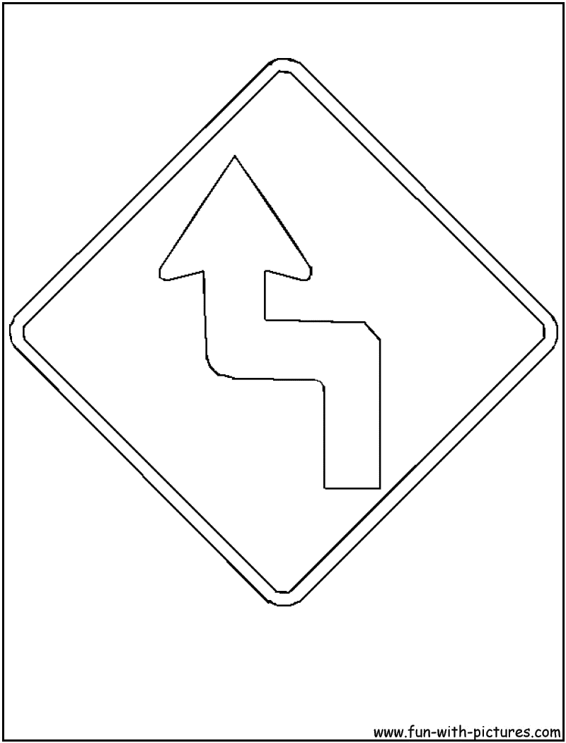 Раскраска: Дорожный знак (объекты) #119063 - Бесплатные раскраски для печати