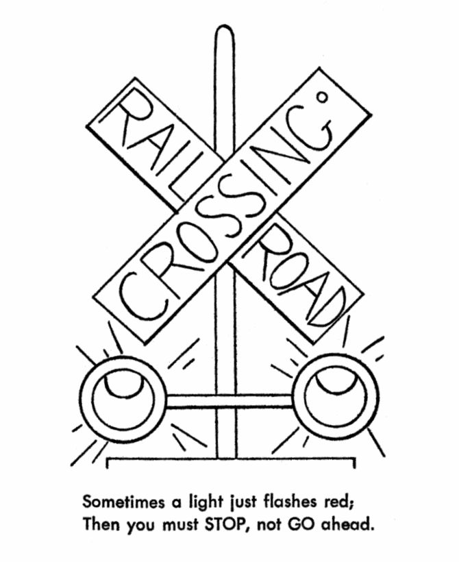 Раскраска: Дорожный знак (объекты) #119342 - Бесплатные раскраски для печати