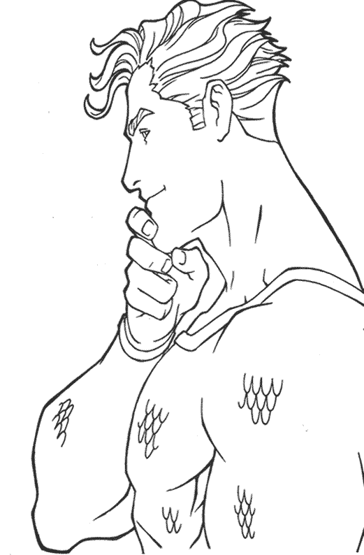 Раскраска: Аквамэн (Супер герой) #84972 - Бесплатные раскраски для печати